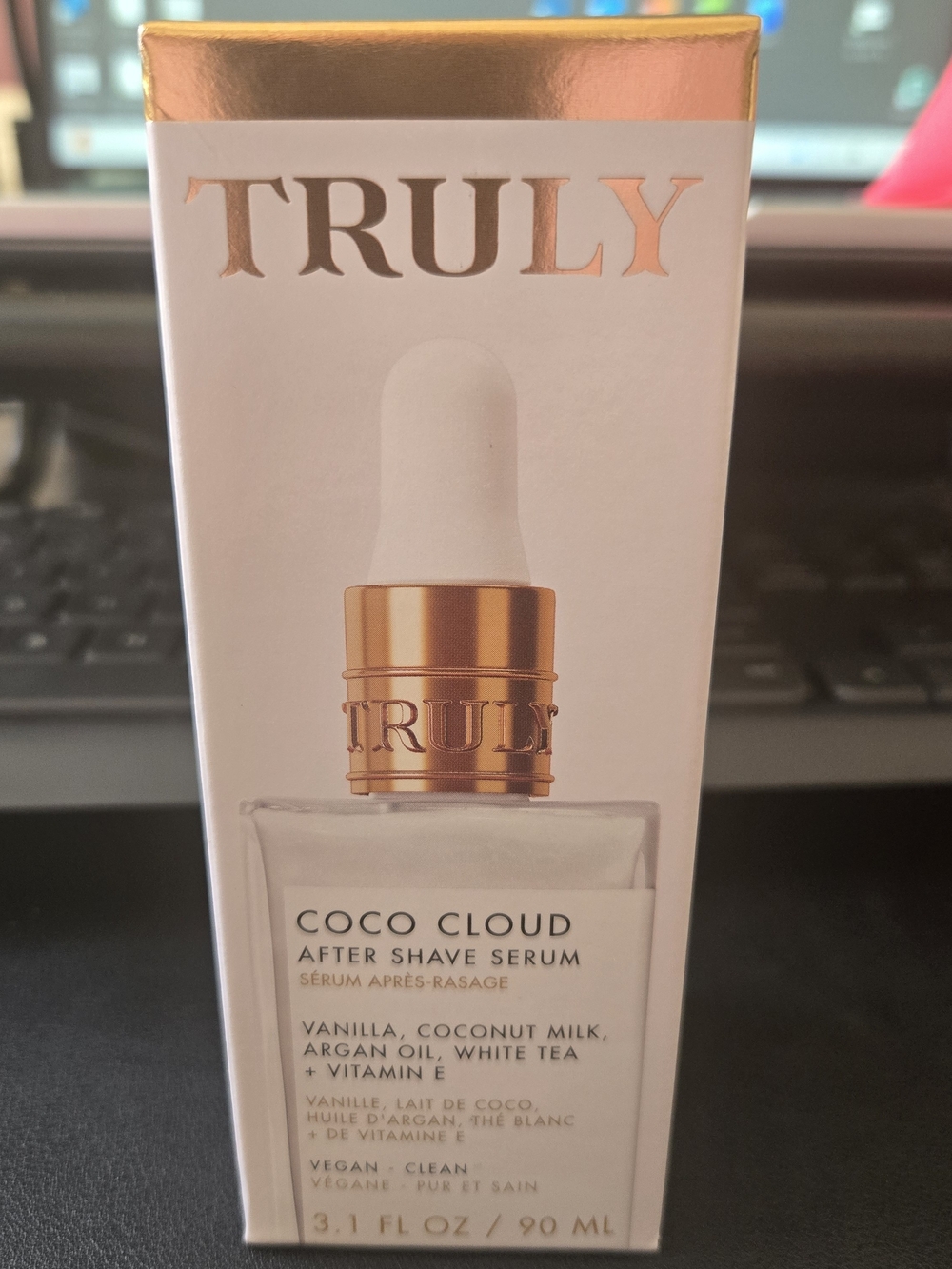TRULY Coco Cloud After Shave Serum - White & Gold